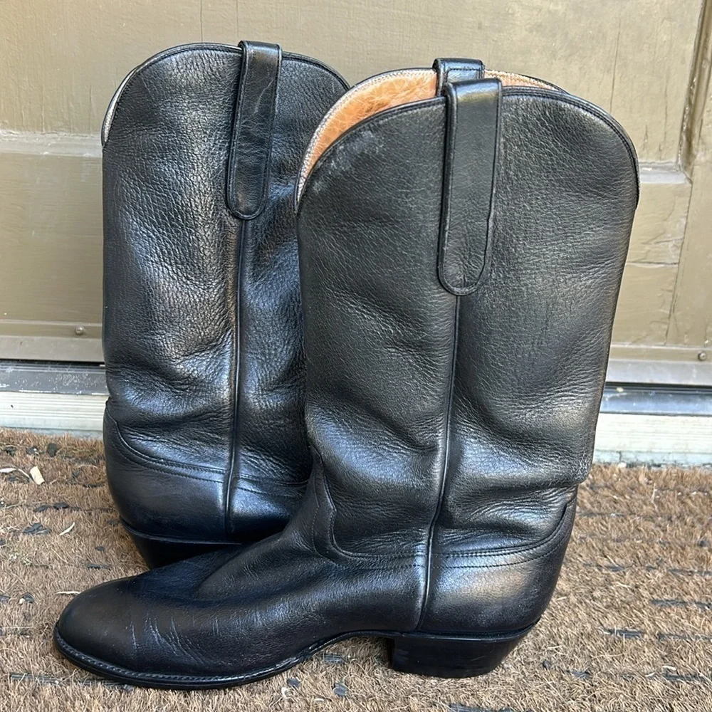 Vintage Falconhead Deer Skin Cowboy Boots See Photos and Measurements for Sizing
